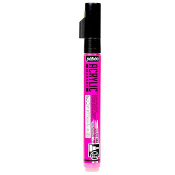 Pebeo Acrylic Marker 1.2mm - Fluorescent Pink
