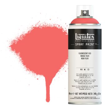 Liquitex Professional Spray Paint 400ml Can - Fluorescent Red