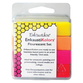 Enkaustikos EnkaustiKolors - Fluorescent Colors (Set of 4)