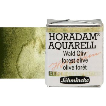 Schmincke Horadam Watercolor Forest Olive Half-Pan