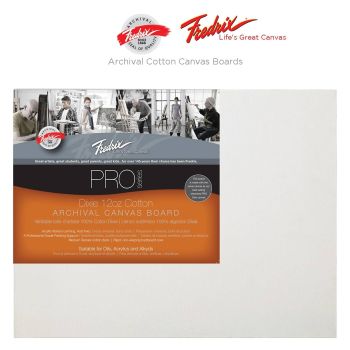 Fredrix PRO Series Dixie Cotton Archival Canvas Boards