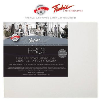 Fredrix PRO Series Oil Primed Linen Archival Canvas Boards