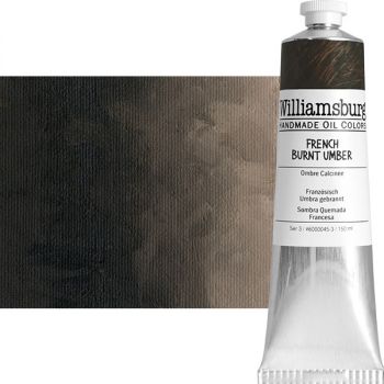 Williamsburg Handmade Oil Paint - French Burnt Umber, 150ml Tube