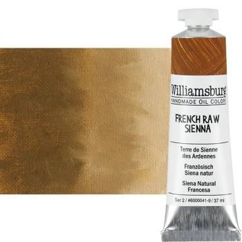 Williamsburg Handmade Oil Paint - French Raw Sienna, 37ml Tube