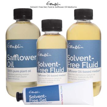 Gamblin Solvent-Free Gel, Fluid & Safflower Oil Mediums
