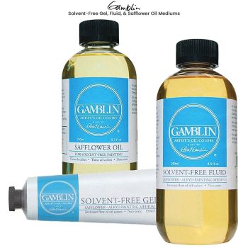 Gamblin Solvent-Free Oil Mediums - Gel, Fluid & Safflower