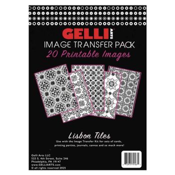 Gelli Arts Image Transfer Printable Kit Pack of 20 - Lisbon Tiles
