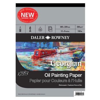 Daler-Rowney Georgian Oil Painting Pad 9x12" 12 Sheets