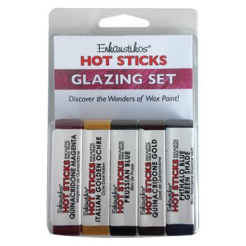 Enkaustikos Hot Sticks Glazing Set of 5 13ml