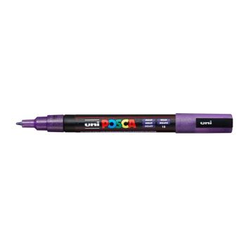 Posca Acrylic Paint Marker 0.9-1.3 mm Fine Tip Glitter Violet