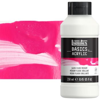 Liquitex Basics Acrylic Mediums - Gloss Fluid Medium, 250ml