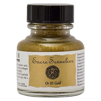 Sennelier Shellac Ink 30ml Bottle - Gold
