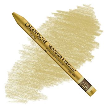 Caran d'Ache Neocolor II Water-Soluble Wax Pastels - Gold, No. 499