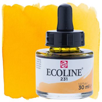 Ecoline Liquid Watercolor 30ml Pipette Jar Gold Ochre