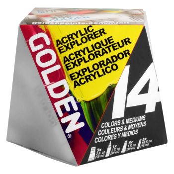 GOLDEN Explorer Acrylic Paint Set of 14