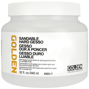 GOLDEN Sandable Hard Gesso 32 oz Jar