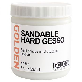 GOLDEN Sandable Hard Gesso 8 oz Jar 