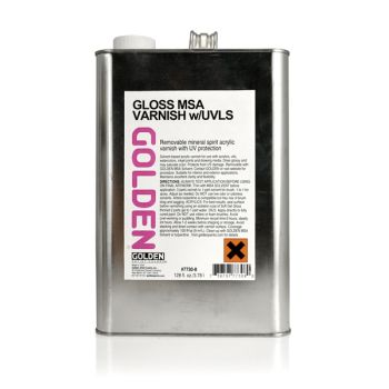 Golden Gloss MSA Varnish With UVLS Gallon
