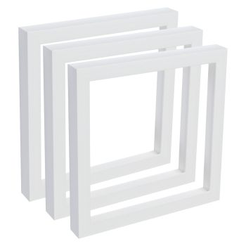 Gotham White Deep, 4"x4" Frame - 1-5/8" Deep (Box of 3)