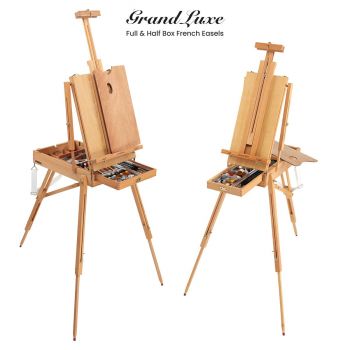 Artcomber Portable Chair Black & Monet French Easel, Travel Set