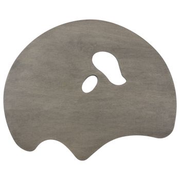 Grand View Confidant Grey Stain Wood Palette Left Hand