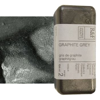 R&F Encaustic Handmade Paint 104 ml Block - Graphite Grey