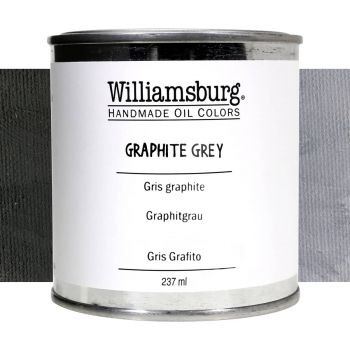 Williamsburg Handmade Oil Paint - Graphite Grey, 237ml Can