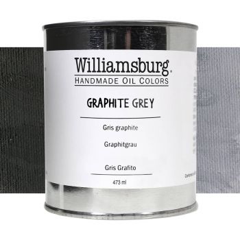 Williamsburg Handmade Oil Paint - Graphite Grey, 473ml Can