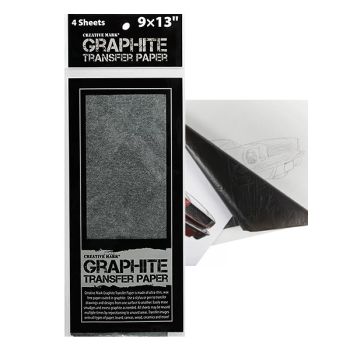 Creative Mark 9x13" Graphite Transfer Paper, 4 Sheets