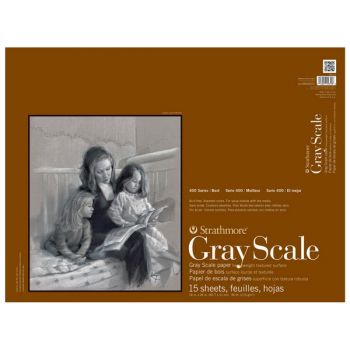 Strathmore 400 Series 18x24" Gray Scale Pad Assorted Colors