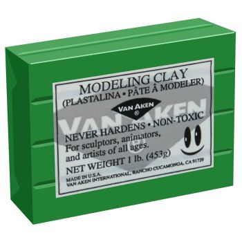 Plastalina Modeling Clay 1 lb. Bar - Green
