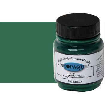 Jacquard Neopaque Fabric Color - Green, 2.25oz Jar