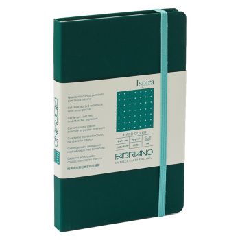 Fabriano Ispira Notebooks 3.5 x 5.5 Dot Grid Hardbound (96-Sheets) Green 