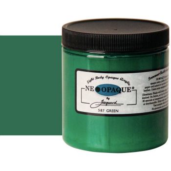 Jacquard Neopaque Fabric Color - Green, 8oz Jar