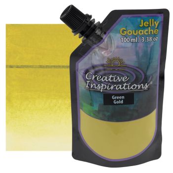Creative Inspirations Jelly Gouache Pouch - Green Gold (100ml)
