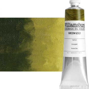Williamsburg Handmade Oil Paint - Green Gold, 150ml Tube