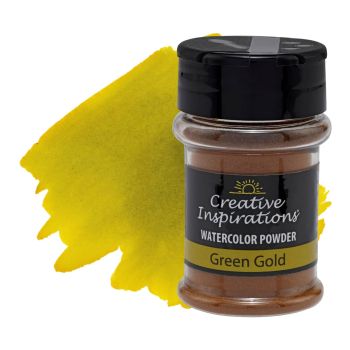 Creative Inspirations Watercolor Powder - Green Gold, 38 grams