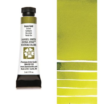 Daniel Smith Extra Fine Watercolors - Green Gold, 5 ml Tube
