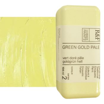 R&F Encaustic Paint 104Ml Green Gold Pale