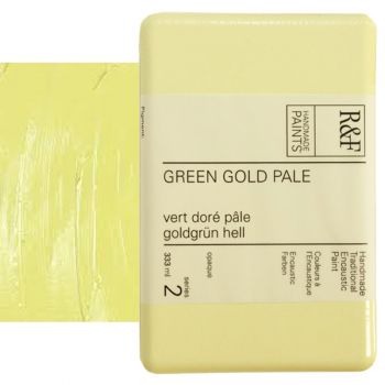 R&F Encaustic Paint 333Ml Green Gold Pale