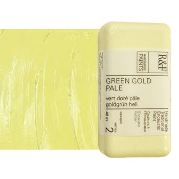 R&F Encaustic Paint 40Ml Green Gold Pale