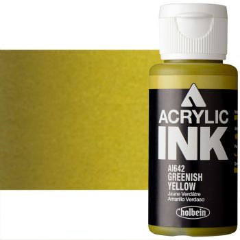 Holbein Acrylic Ink 30ml Greenish Yellow