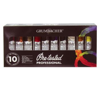 Grumbacher Pre-Tested Oil Color Set of 10