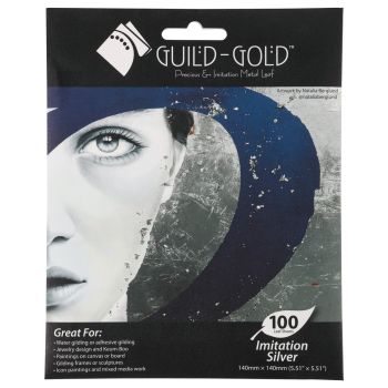 Guild-Gold Imitation Silver 100 Leaves