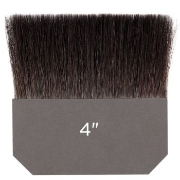 Gilders Tip Natural Squirrel Brush Double Thick 4 Inch