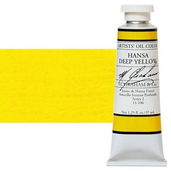 M Graham Oil Color 1.25Oz/37Ml Hansa Yellow Deep
