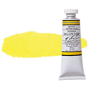 M. Graham Artists' Watercolor 15ml - Hansa Yellow Deep