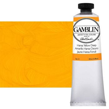 Gamblin Artist's Oil Color 37 ml Tube - Hansa Yellow Deep