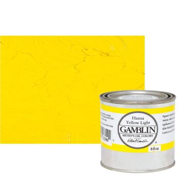 Gamblin Artist's Oil Color 8 oz Can - Hansa Yellow Light