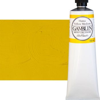 Gamblin Artists Oil - Hansa Yellow Medium, 150ml Tube